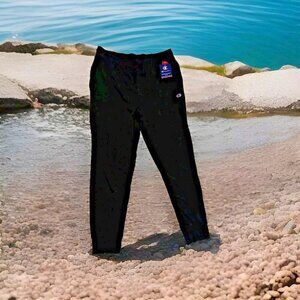 Champion Mens Large Black Sleep Jogger Rib Cuff Sleep Pants Comfortable Lounge
